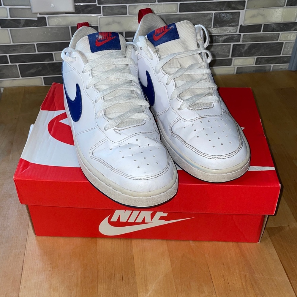 Nike Court Borough Low 2 GS White Deep Royal Size 7Y